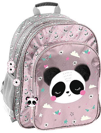 Sac à dos école panda Love 2 compartiments imperméable