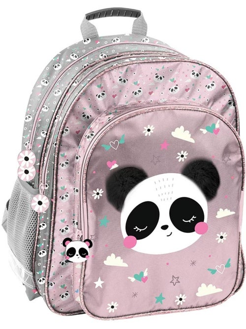 Sac à dos école panda Love 2 compartiments imperméable - Kiabi Sac à dos école panda Love 2 compartiments imperméable - Kiabi