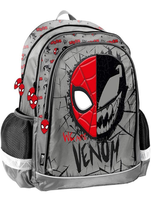 Sac à dos école sous licence Marvel Spiderman Venom 2 compartiments zippés - Kiabi Sac à dos école sous licence Marvel Spiderman Venom 2 compartiments zippés - Kiabi