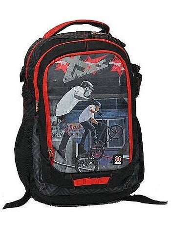 Sac à dos écolier X-GAMES 48 cm – poches zippées et poches latérales