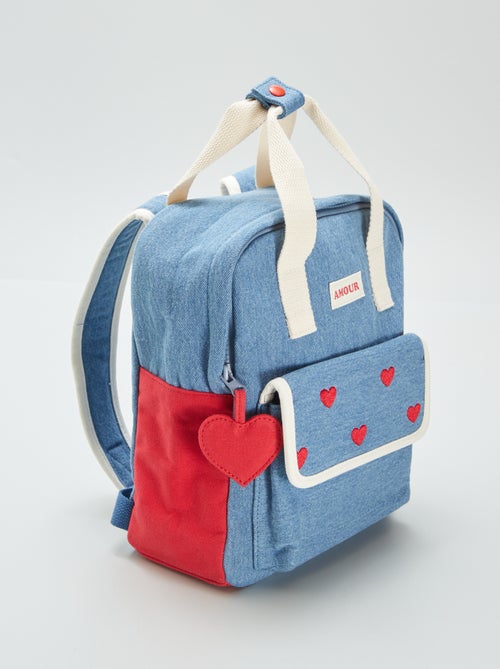 Sac à dos effet denim - Kiabi