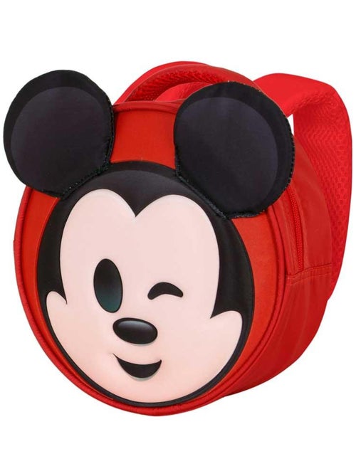 Sac à dos Emoji - Disney Mickey Mouse Send - Rouge - Taille Unique - Kiabi