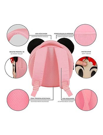 Sac à dos Emoji - Disney Minnie Mouse Send - Rose - Taille Unique