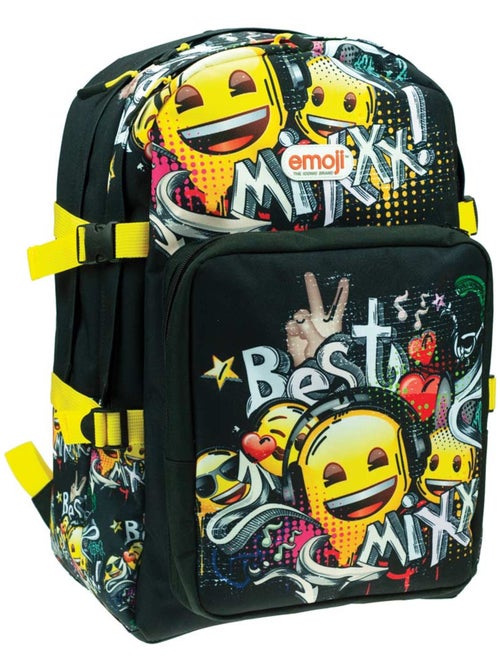 Sac à dos EMOJI 'Best Mixx' 45 cm à 2 compartiments zippés EMOJI - Kiabi