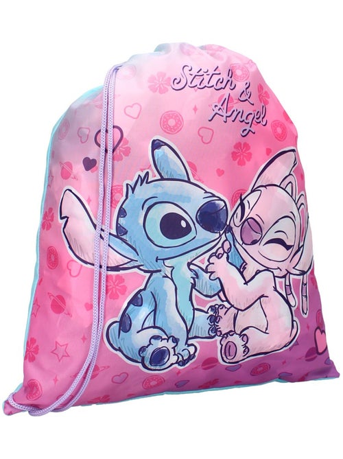 Sac à dos en cordon 'Stitch' Hello Cutie – Stitch & Angel - Kiabi Sac à dos en cordon 'Stitch' Hello Cutie – Stitch & Angel - Kiabi