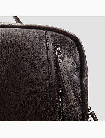 Sac à dos en cuir Bata