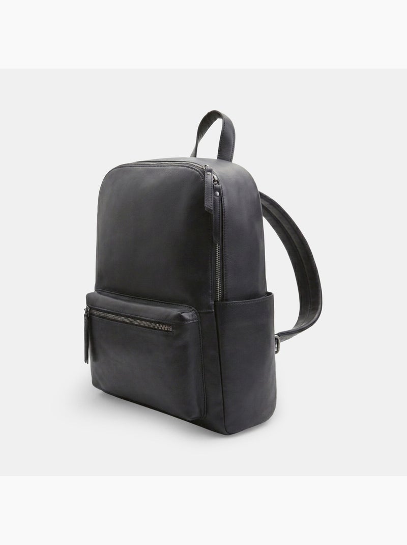 Sac à dos en cuir Bata Noir - Kiabi