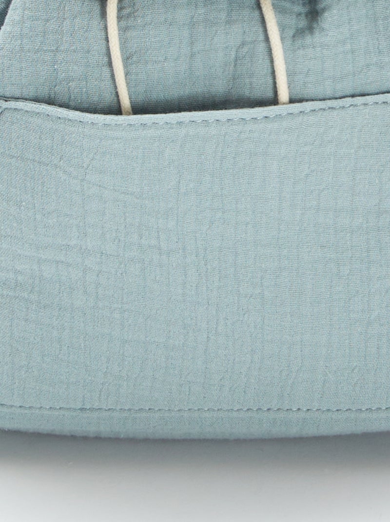 Sac à dos en gaze de coton BLEU - Kiabi