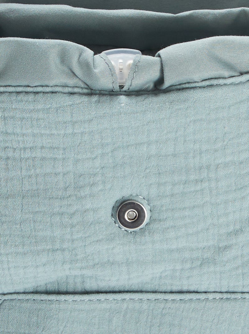 Sac à dos en gaze de coton BLEU - Kiabi