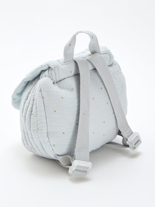 Sac à dos en gaze de coton imprimé - Kiabi