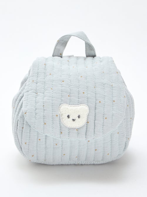 Sac à dos en gaze de coton imprimé - Kiabi