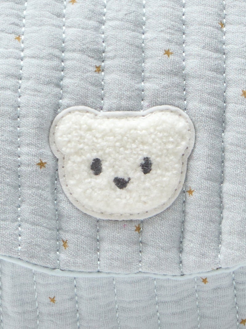 Sac à dos en gaze de coton imprimé Bleu - Kiabi