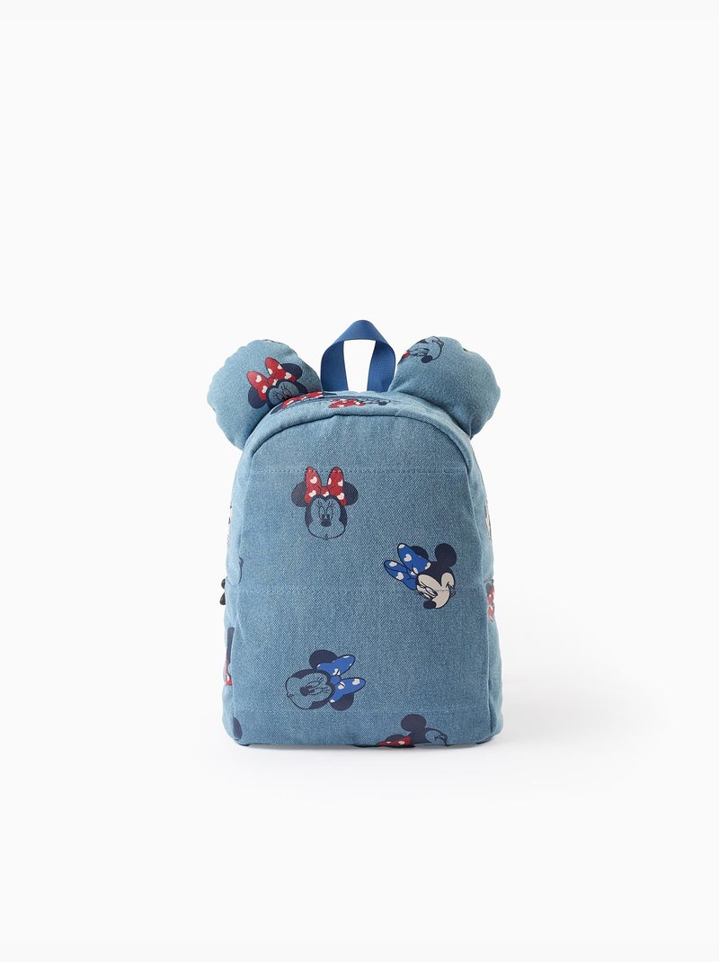 Sac à Dos en Jean avec Oreilles Minnie Bleu - Kiabi