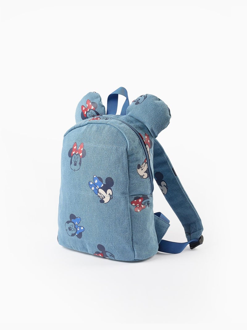 Sac à Dos en Jean avec Oreilles Minnie Bleu - Kiabi