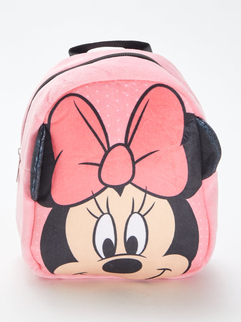 Sac à dos en matière peluche 'Minnie' 'Disney' Rose - Kiabi