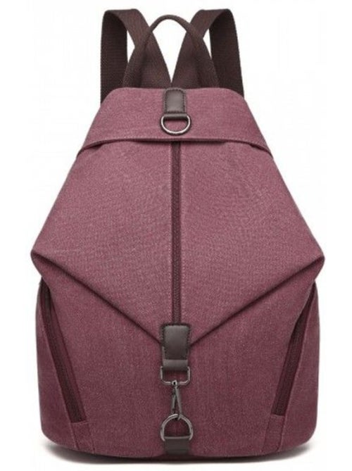 Sac à dos en toile vintage grande capacité antivol 31x16x38 cm - kono - Kiabi