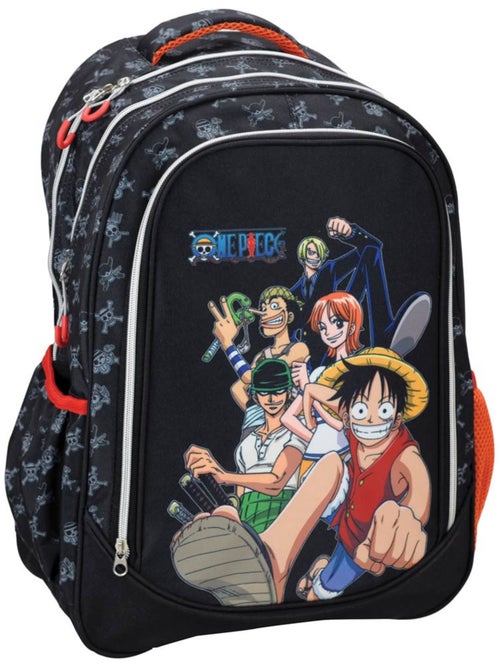 Sac à dos enfant 1 compartiment zippé 43 x 30 x 17 cm One Piece - Kiabi Sac à dos enfant 1 compartiment zippé 43 x 30 x 17 cm One Piece - Kiabi