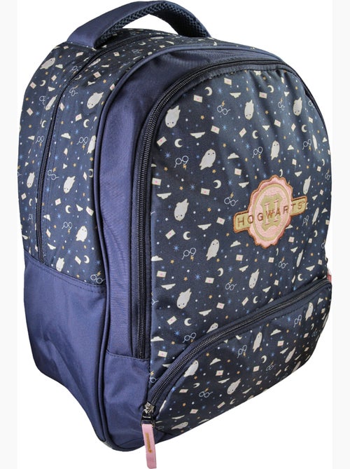 Sac à dos enfant 2 compartiments HARRY POTTER bleu nuit - Kiabi