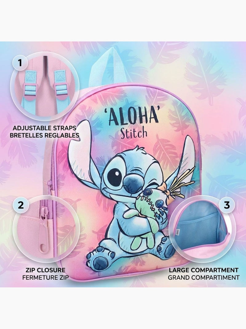 Sac à dos enfant 3D Stitch Simply Special Aloha 795-00307 Rose - Kiabi