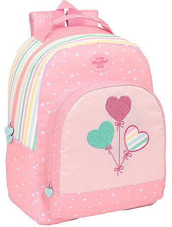 Sac à dos enfant 42 cm motifs cœur à fermeture zippée BlackFit8