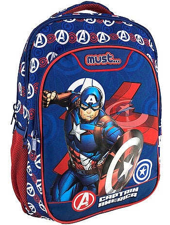 Sac à dos enfant 43 cm polyester Captain America Avengers