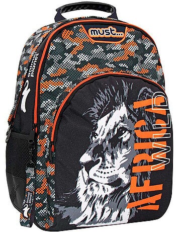 Sac à dos enfant Animal Planet imprimé lion en polyester