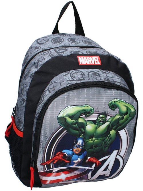 Sac à Dos Enfant Avengers Marvel personnages Captain America et Hulk - 35 CM - Kiabi