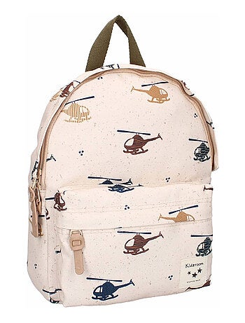 Sac à dos enfant beige, Hélicoptères Kidzroom