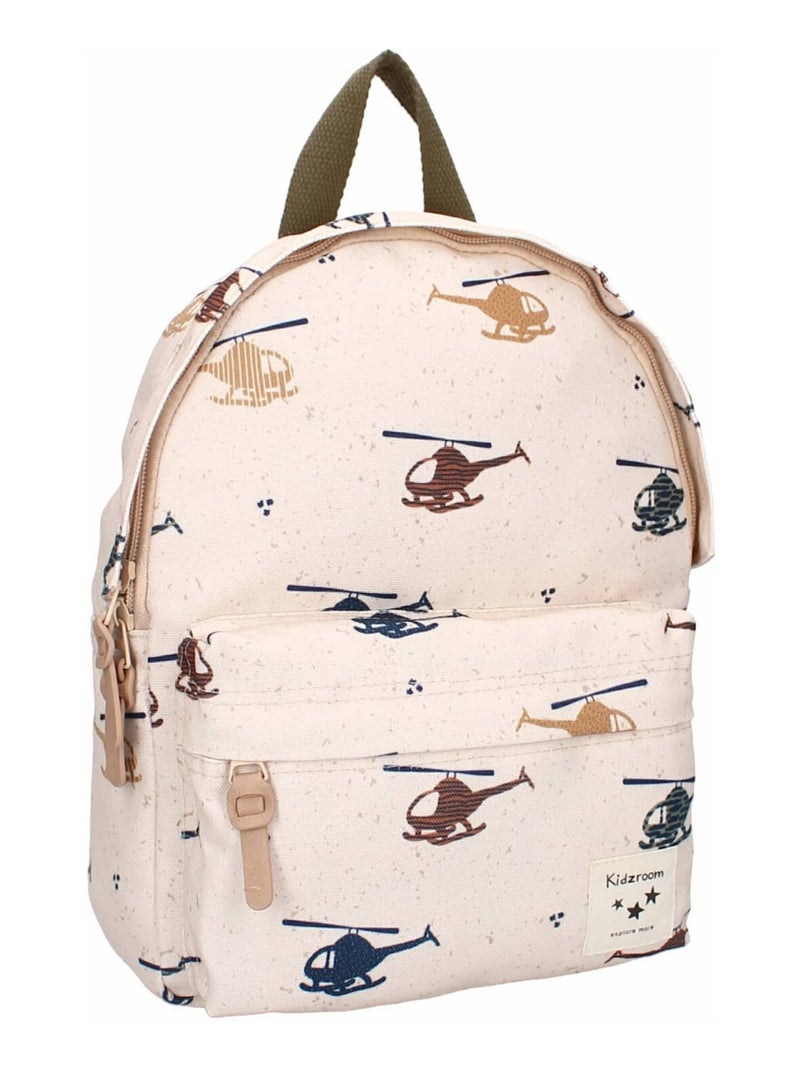 Sac à dos enfant beige, Hélicoptères Kidzroom Beige - Kiabi