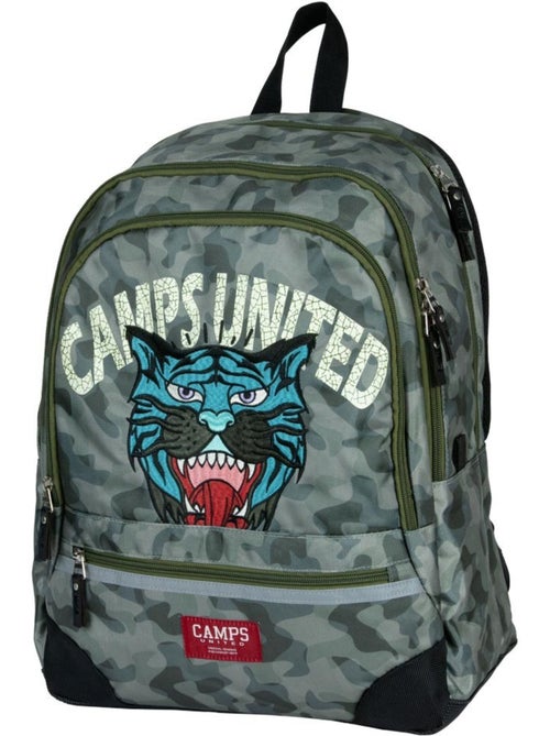 Sac à dos enfant Camps 42 cm – Tigre avec 2 compartiments zip - Kiabi Sac à dos enfant Camps 42 cm – Tigre avec 2 compartiments zip - Kiabi