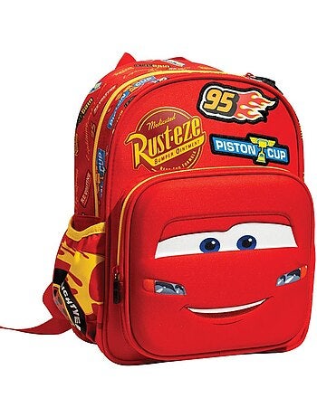 Sac à dos enfant 'Cars Piston Cup' – 30 cm, poches zippées | CARS