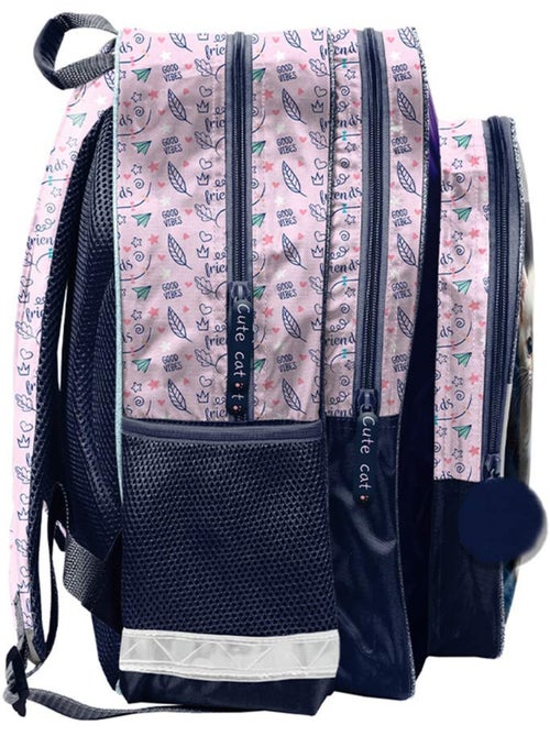 Sac à dos enfant Chaton Blanc 38 cm , 2 poches zippées - Kiabi Sac à dos enfant Chaton Blanc 38 cm , 2 poches zippées - Kiabi