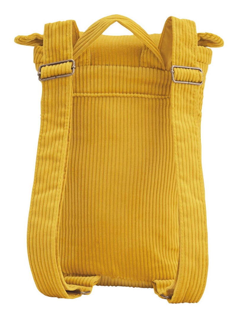 Sac à dos enfant en velours côtelé Adele Jaune - Kiabi