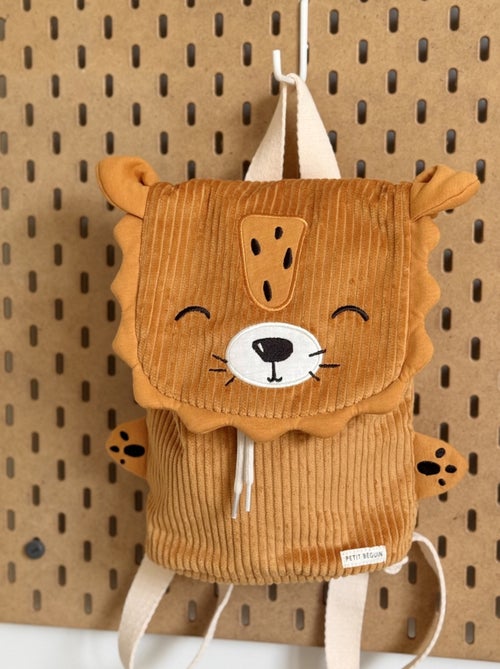 Sac à dos enfant en velours côtelé Charly - Kiabi