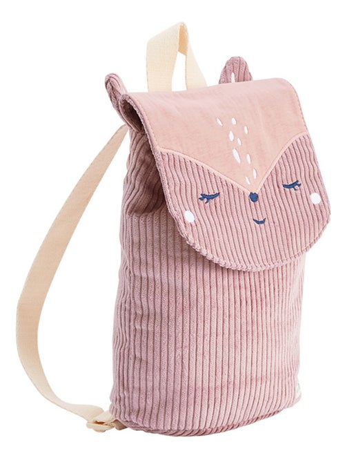 Sac à dos enfant en velours côtelé Mona - Kiabi