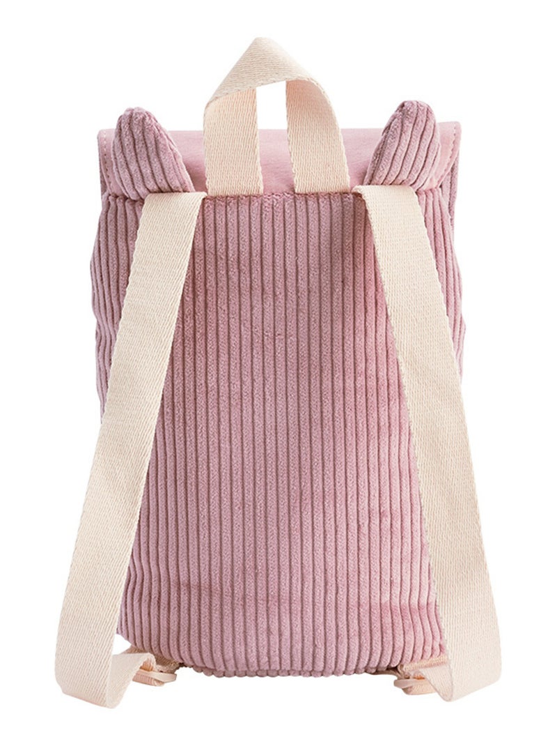 Sac à dos enfant en velours côtelé Mona Rose - Kiabi