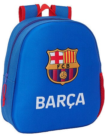 Sac à Dos Enfant FC Barcelone avec coque frontale 3D et écusson 33 CM
