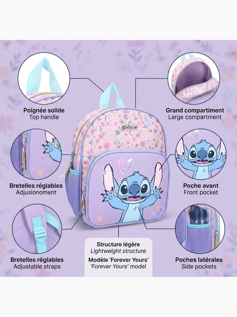 Sac à dos enfant fille Disney Stitch Forever Yours 29 cm 795-01029 Rose - Kiabi