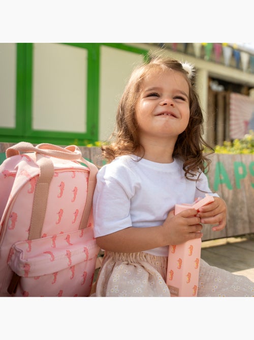 Sac à dos enfant & gourde souple assortie (3-6 ans) - Ensemble de rentrée -  Hippocampe - Kiabi