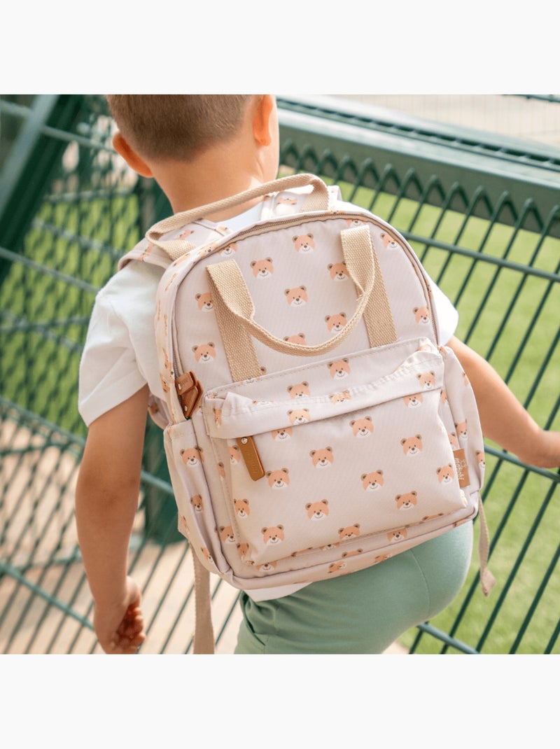 Sac à dos enfant & gourde souple assortie (3-6 ans) - Ensemble de rentrée - Ours Beige - Kiabi