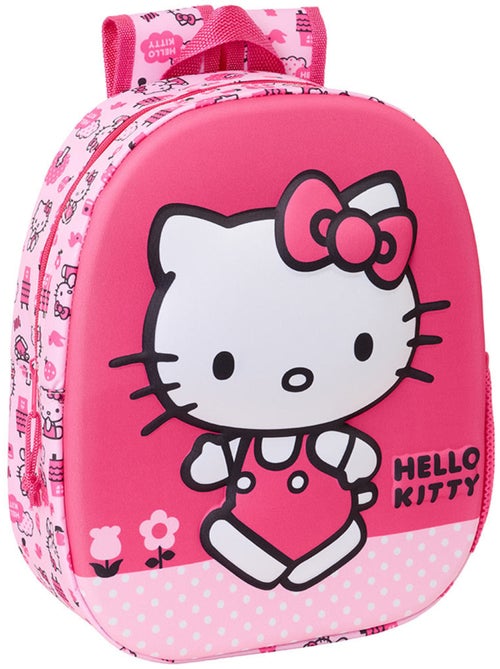 Sac à dos enfant Hello Kitty 3D panneau moulé Safta - Kiabi