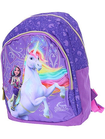 Sac à Dos enfant imprimé L'école des Licornes 38 CM