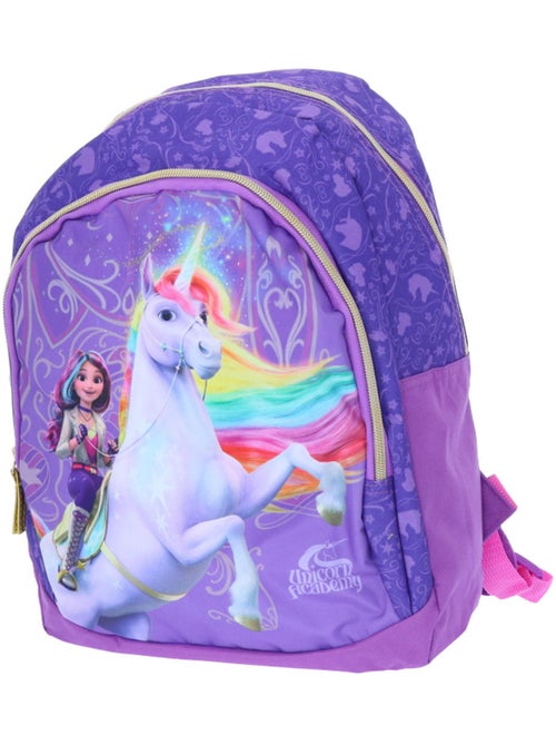 Sac à Dos enfant imprimé L'école des Licornes 38 CM - Kiabi