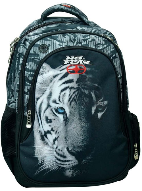 Sac à dos enfant imprimé tigre en tissu résistant No Fear - Kiabi