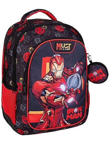 Sac à dos enfant 'Iron Man' 43 cm – 2 compartiments zippés – AVENGERS