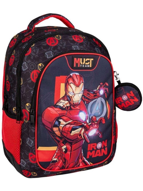 Sac à dos enfant 'Iron Man' 43 cm – 2 compartiments zippés – AVENGERS - Kiabi