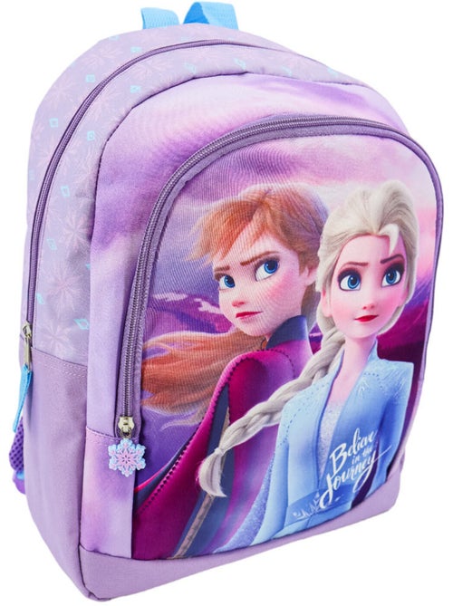 Sac à Dos enfant La Reine des Neiges avec Elsa et Anna 38 CM - Kiabi