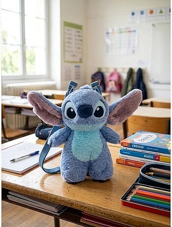 Sac à dos enfant maternelle peluche 3d stitch disney