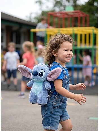 Sac à dos enfant maternelle peluche 3d stitch disney