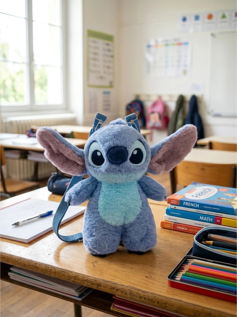 Sac à dos enfant maternelle peluche 3d stitch disney Multicolore - Kiabi